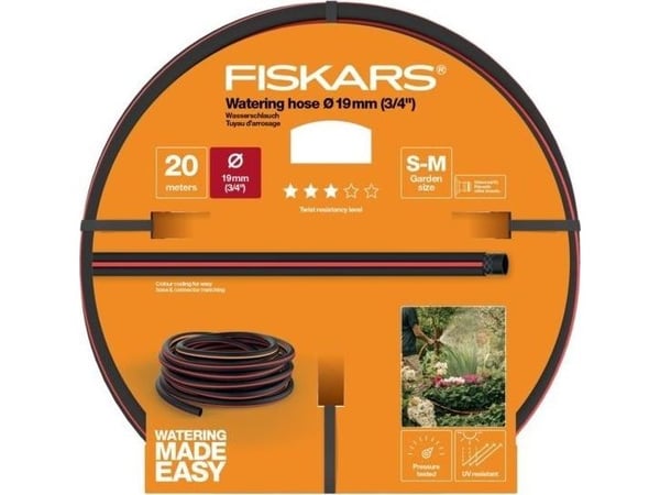Fiskars Waz trädgårdsslang Q3, 19 mm 3/4'', 20 m (1027109)