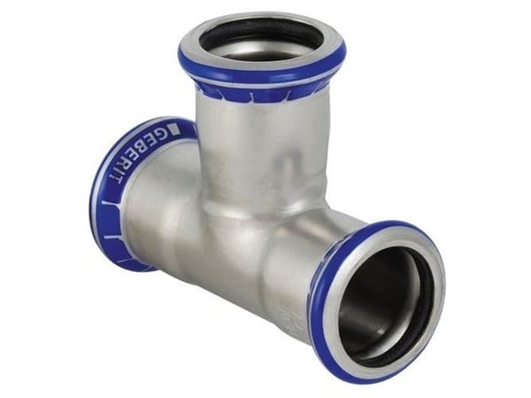 GEBERIT T-rör rostfritt 108 mm, mapress