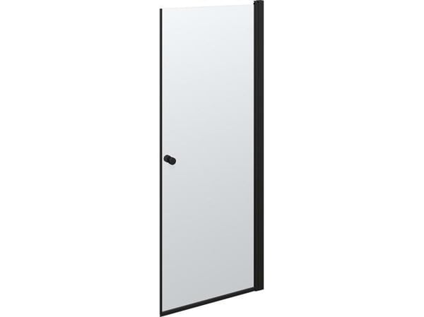 Dansani brusedør 200 x 77-79 cm sort/klart glas