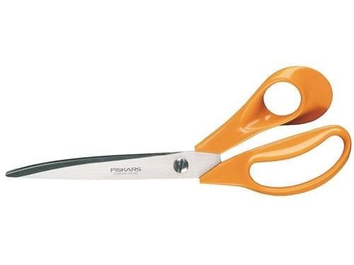 Fiskars Sarto, Voksen, Rettskåret, Enkel, Oransje, Rustfritt stål, Rustfritt stål, Kunst- og håndverkssaks