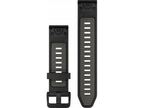 Garmin Garmin QuickFit-ranneke 20 mm silikoni musta/hiutale harmaa