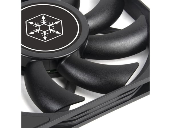 SilverStone Air Slimmer 120 - Kabinettvifte - slim - 120 mm - svart