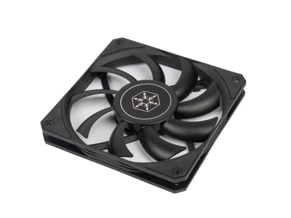 SilverStone Air Slimmer 120 - Kabinettvifte - slim - 120 mm - svart