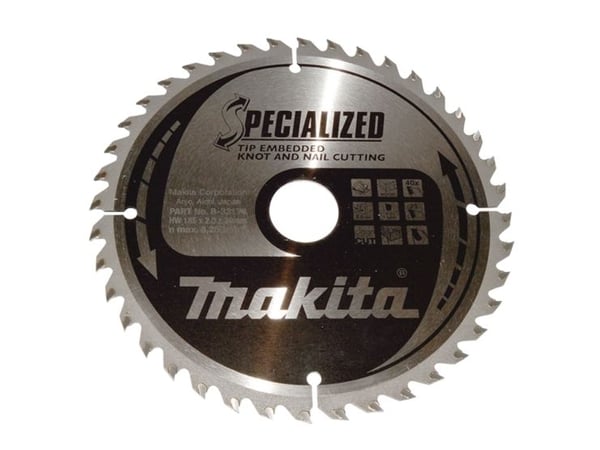 Makita Specialized, Tre, 18,5 cm, 3 cm, 8250 RPM, 2 mm, Makita