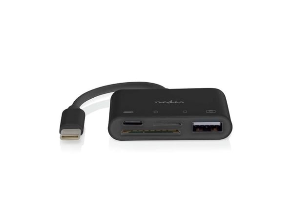 Nedis USB HUB Nedis CCGB64780BK01 USB 2.0 Typ-C-hubbar och hubbar Svart