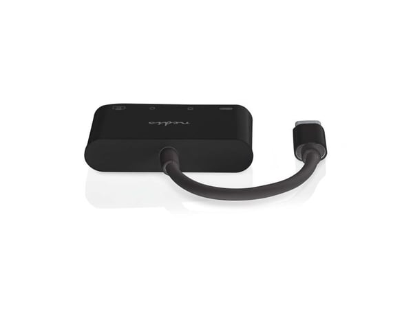 Nedis USB HUB Nedis CCGB64780BK01 USB 2.0 Typ-C-hubbar och hubbar Svart