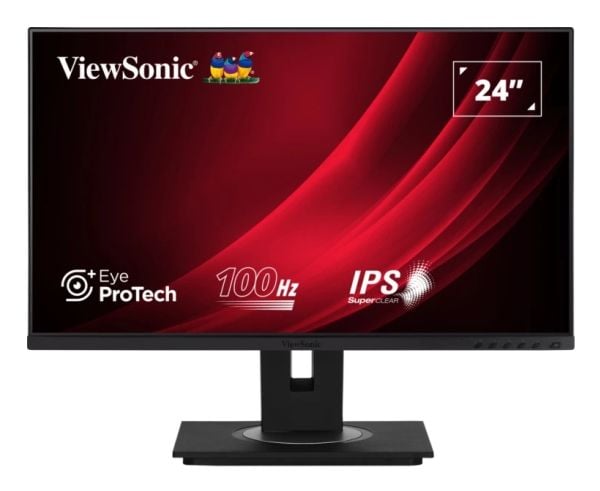 Viewsonic VG Series VG2448A-2, 60,5 cm (23.8"), 1920 x 1080 piksler, Full HD, LED, 5 ms, Svart