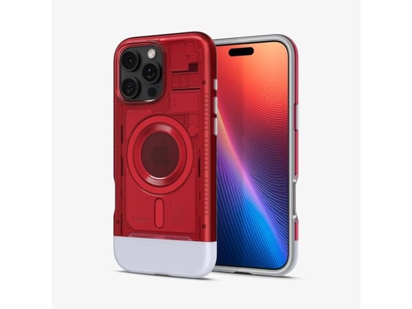 Spigen Classic C1 (MagFit), Etui, Apple, iPhone 16 Pro, 16 cm (6.3"), Rød
