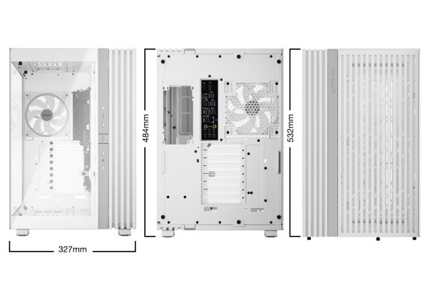 be quiet! Light Base 900 FX - FT - utvidet ATX (E-ATX) - sidepanel med vindu (glass) - ingen strømforsyning (ATX / PS/2) - hvit - USB/lyd