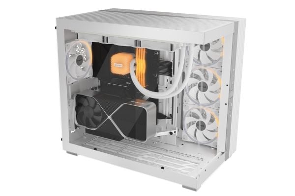 be quiet! Light Base 900 FX - FT - utvidet ATX (E-ATX) - sidepanel med vindu (glass) - ingen strømforsyning (ATX / PS/2) - hvit - USB/lyd