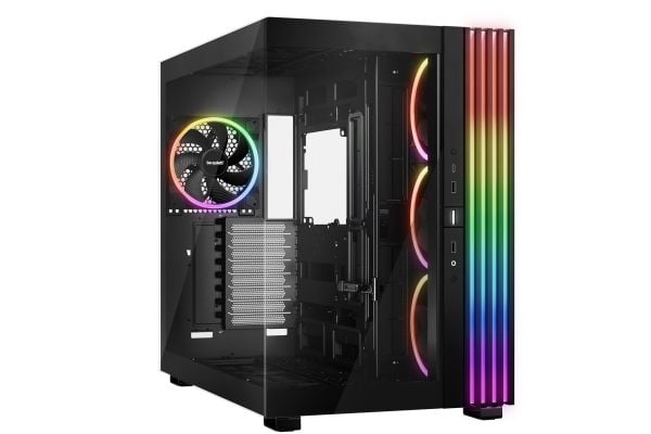 be quiet! Light Base 900 FX - FT - utvidet ATX (E-ATX) - sidepanel med vindu (glass) - ingen strømforsyning (ATX / PS/2) - svart - USB/lyd
