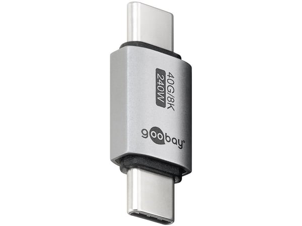 Goobay 74448, USB-C, USB-C, Silver