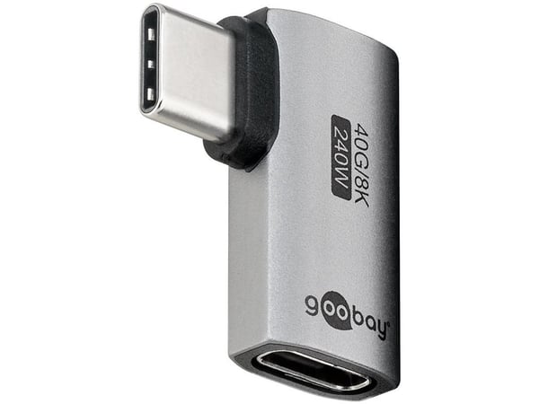 Goobay 74441, USB-C, USB-C, Silver