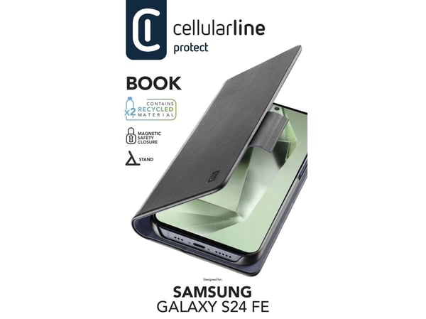 Cellularline Book Case für Samsung S24 FE Black (60947)