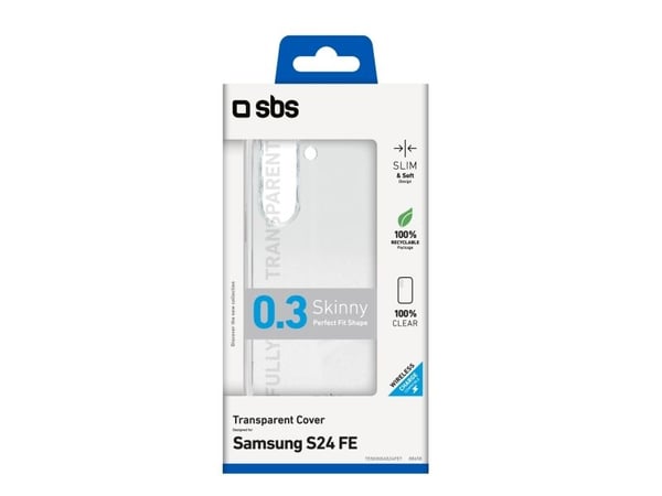 SBS TESKINSAS24FET, Etui, Samsung, Samsung Galaxy S24 FE, 17 cm (6.7"), Gjennomsiktig