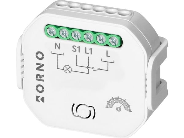 ORNO TUYA kopplingsrelä infällt 1 kanal med dimning SMART Wi-Fi + BLE
