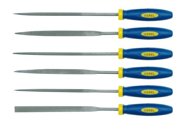 Vorel Nålfilar för metall 180mm 6st (25353)
