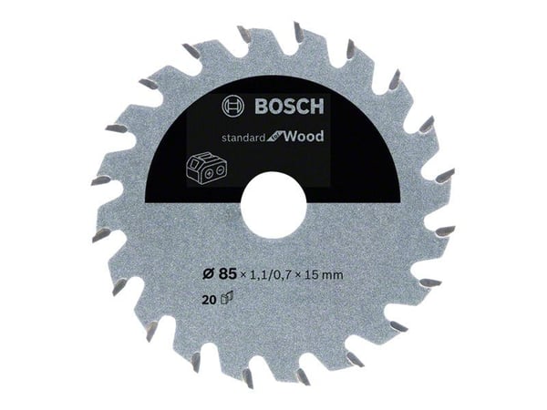 Bosch RUNDSAVKLINGE ACCU STD TRÆ 85X15MM 20 T