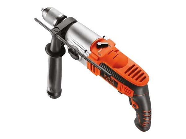 BLACK+DECKER KR911K-QS - Hammerbor - 910 W - 2 hastigheter - nøkkelfri borhylse 13 mm - 62 N·m