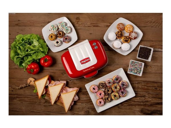 Ariete 1950 edition 1972 - Smørbrød/smultring/muffins-maskin - 700 W - rød