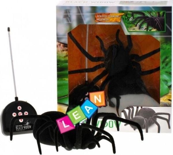 Lean Sport Large hårete fjernkontrollert Spider Black Widow