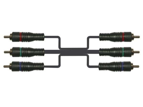 Connectech Component Video kabel. 2m. Sort
