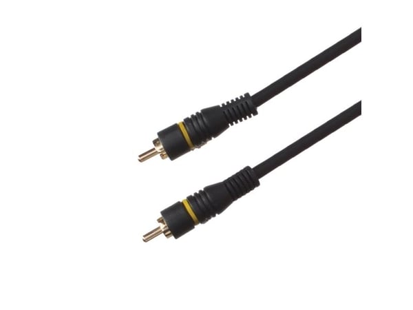Sinox Composite Video kabel. 2m. Sort