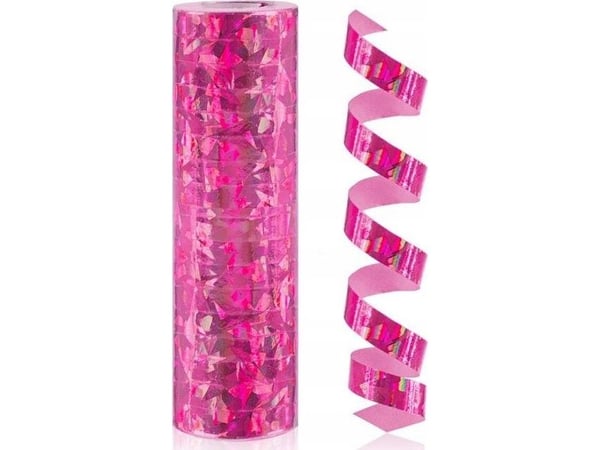 GoDan serpentiner holografisk rosa 4 m/1 stk PZ-SHRO 71679