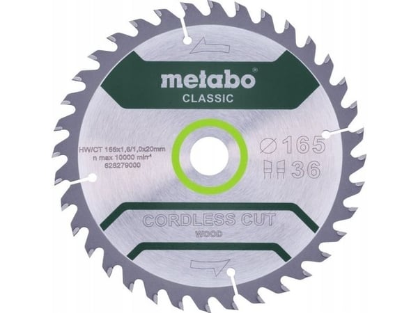 Metabo 628272000, 16,5 cm, 2 cm, 1 mm, 1,6 mm, Metabo, KS 18 LTX 57 / KT 18 LTX 66 BL / KS 18 LTX 66 BL