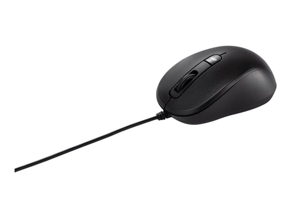 ASUS MU101C Blue Ray Silent - Mus - høyre- og venstrehåndet - optisk - 3 knapper - kablet - USB - svart