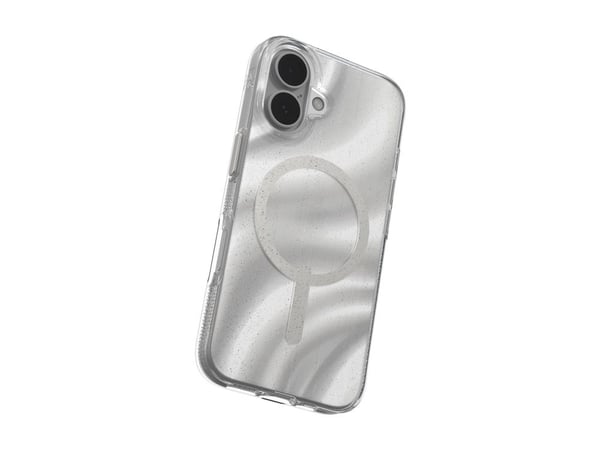 ZAGG Milan Snap - Baksidedeksel for mobiltelefon - MagSafe-samsvar - grafen - snurr glitter - for Apple iPhone 16