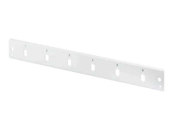 DIGITUS Professional - Fiberoptisk spleisepanel - grå, RAL 7035 - 1U - 19" - 6 porter