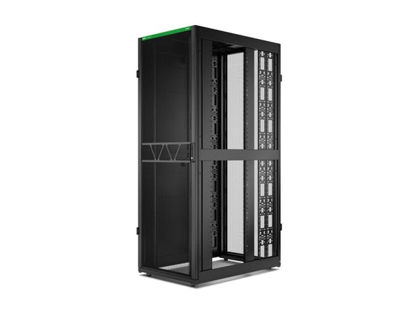 APC NetShelter SX Gen 2 - Rack skap - 2258 H x 800W x 1200D mm, med sider - står på gulv - svart - 48U - 19" - TAA-samsvar - for P/N: SMT1000RM1U, ...