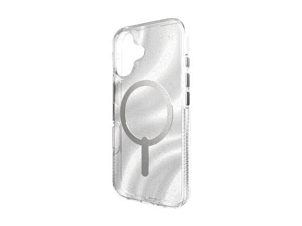 ZAGG Milan Snap - Baksidedeksel for mobiltelefon - MagSafe-samsvar - grafen - snurr glitter - for Apple iPhone 16