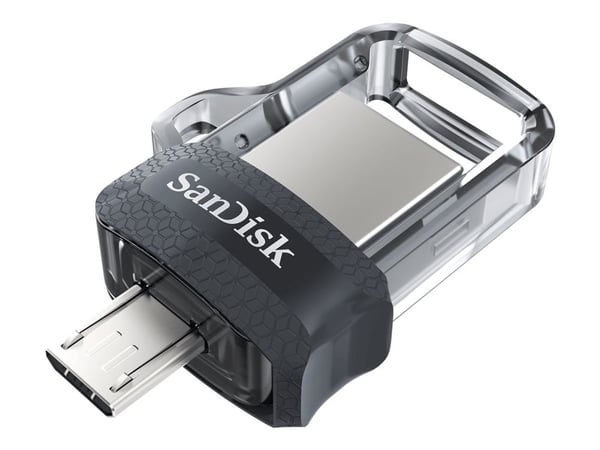 SanDisk Ultra Dual - USB-minne - 128 GB - USB 3.0 / micro USB
