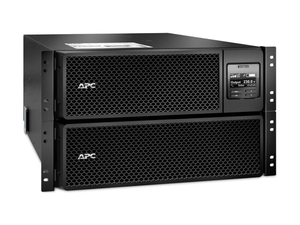 APC Smart-UPS SRT 10000VA RM - UPS (kan monteres i rack) - AC 230 V - 10 kW - 10000 VA - Ethernet 10/100, USB - utgangskontakter: 14 - 6U - svart -...