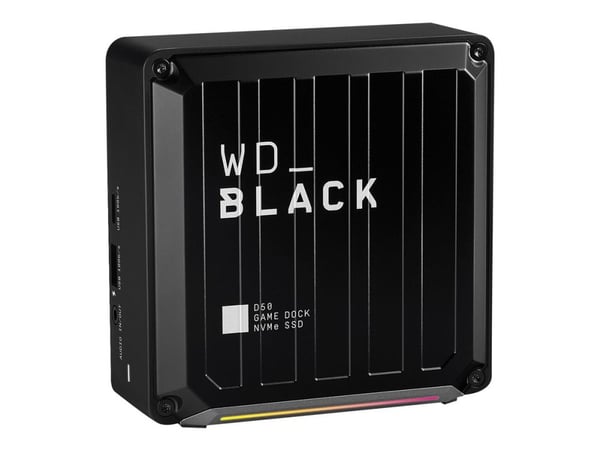 Western Digital D50, SSD-kotelo, 10 Gbit/s, USB-liitettävyys, Musta