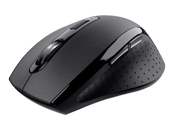 Trust Sura - Mus - comfortable - høyrehendt - optisk - 6 knapper - trådløs - 2.4 GHz - USB trådløs mottaker - svart