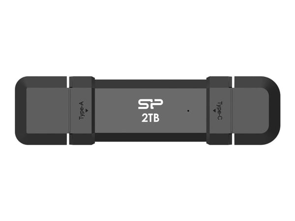 Silicon Power Marvel Xtreme DS72 - USB flash-enhet - 250 GB - USB 3.1 Gen 2 / USB-C 3.2 Gen 2 - svart