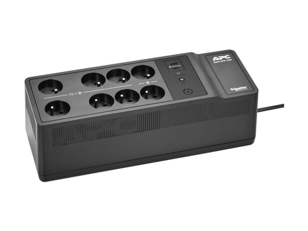 APC Back-UPS BE Series BE1050G2 - UPS (vegg- / overflatemonterbar) - USB-C + USB-A - AC 230 V - 600 watt - 1050 VA - 9 Ah - utgangskontakter: 8 - F...