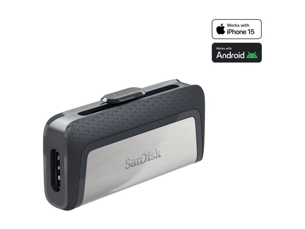 SanDisk Ultra Dual - USB-flashstasjon - 64 GB - USB 3.1 / USB-C - for Intel Next Unit of Computing 12 Pro Kit - NUC12WSKi3