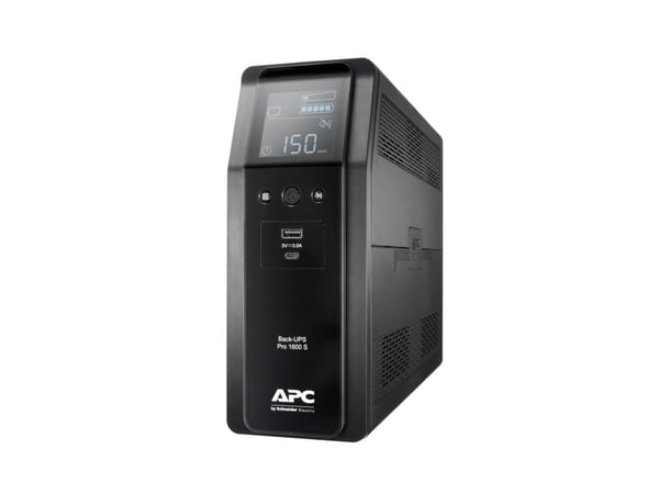 APC Back-UPS Pro BR1600SI - UPS - AC 220-240 V - 960 watt - 1600 VA - 260 Wh - USB - utgangskontakter: 8 - svart