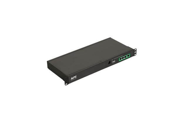 APC EPDU1016S, Mitattu, Kytkimellinen, 1U, Yksivaiheinen, Vaaka, Alumiini, Musta
