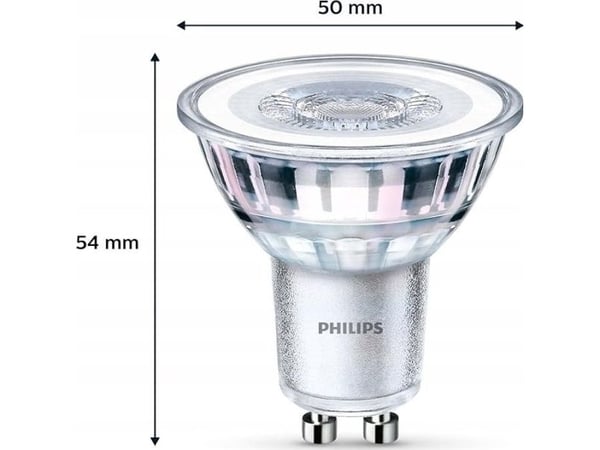 Philips Kohdelamppu, 4,6 W, 50 W, GU10, 390 lm, 15000 h, Viileä valkoinen