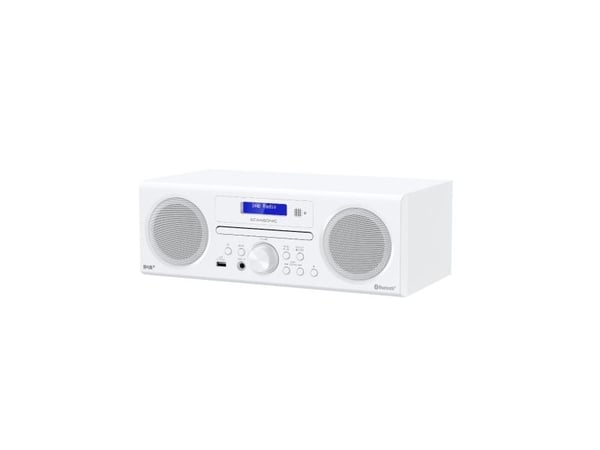 Scansonic DA310 - Digital radio - DAB+/FM - 10W - Hvid