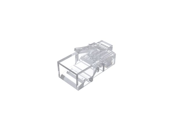 UNITEK Y-OT19TP, RJ45, Gjennomsiktig, Hankjønn, Rett, Polykarbonat (PC), Cat6