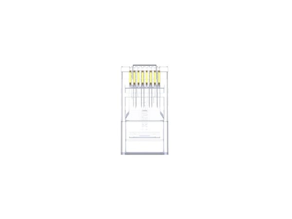 UNITEK Y-OT19TP, RJ45, Gjennomsiktig, Hankjønn, Rett, Polykarbonat (PC), Cat6