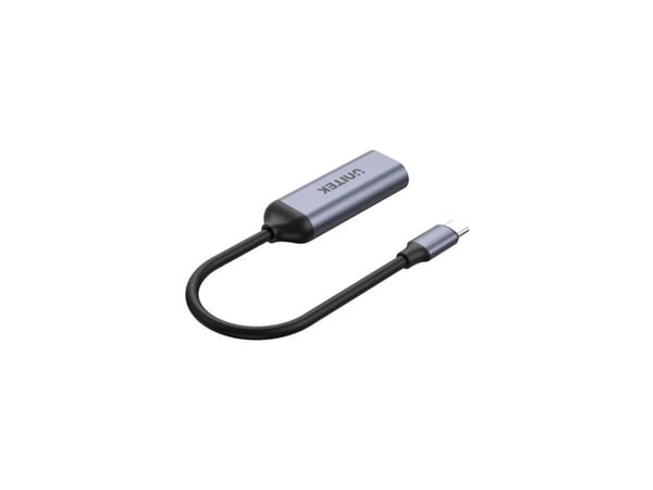 Unitek V1415A - USB / DisplayPort-adapter - USB-C (hann) til DisplayPort (hunn) - DisplayPort 1.4 - 15 cm - 4K 120 Hz støtte, 8K 60Hz støtte - romgrå