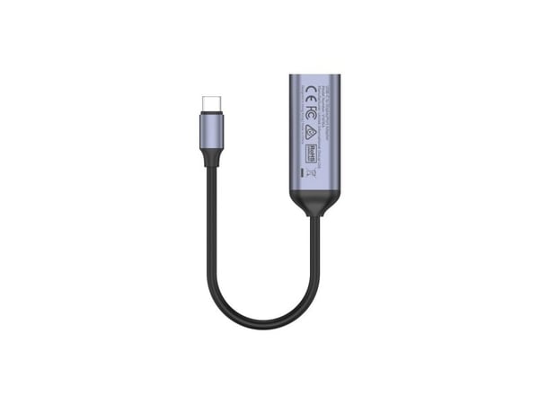 Unitek V1415A - USB / DisplayPort-adapter - USB-C (hann) til DisplayPort (hunn) - DisplayPort 1.4 - 15 cm - 4K 120 Hz støtte, 8K 60Hz støtte - romgrå