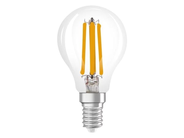 OSRAM LED STAR+ - LED-filamentlyspære - form: P45 - klar finish - E14 - 4 W (ekvivalent 40 W) - klasse E - kjølig hvitt / varmt hvitt lys - 2700/40...